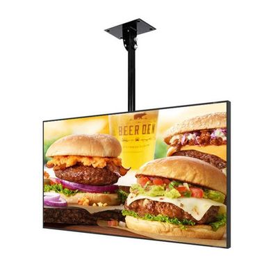 Nhà hàng Đánh dấu kỹ thuật số điện tử 49 inch treo tường gắn màn hình kỹ thuật số với độ phân giải 3840x2160