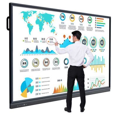 Bảng trắng tương tác cho lớp học trường học Bảng trình bày màn hình cảm ứng với thời gian sử dụng ≥50000 giờ và dễ cài đặt