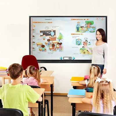 Màn hình cảm ứng tương tác 110 inch 16 9 Aspect Ratio DP Interface Professional Demonstration Board