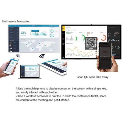16 9 Tỷ lệ Aspect Interactive Touch Screen Demo Board Và ≥50000 giờ tuổi thọ