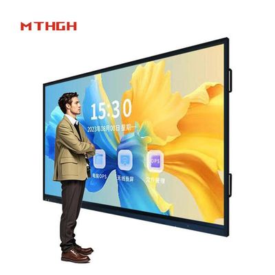 Bảng trắng cảm ứng tương tác Bảng bảng hiển thị cuối cùng với giải pháp kết nối I9 HDMI I / O và OPS PC