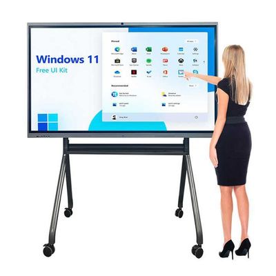 Màn hình cảm ứng tương tác 65 inch Whiteboard 4K Screen Panels Smart Display với điểm hồng ngoại 10/20 và Android 13.0