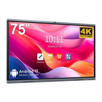 4K HD School Interactive Whiteboard Android13 8 128G Win10 Hệ thống hai màn hình cảm ứng