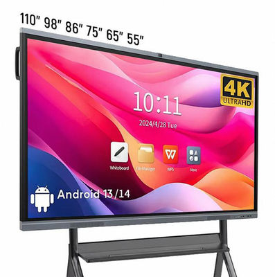 4K HD School Interactive Whiteboard Android13 8 128G Win10 Hệ thống hai màn hình cảm ứng